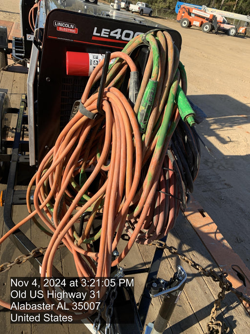 2024 Lincoln Electric LE400 Kubota V1505, Trlr, Cable Rack, Light Kit, ES Decals, T3