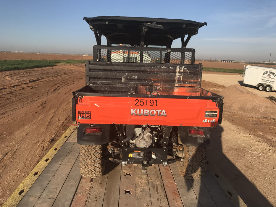 Kubota RTV-X1140W-H 4wd Utility Cart, LED Strobe, Windshield Tempered Glass, Pastic Canopy, Wire Harness Kit, Backup Alarm