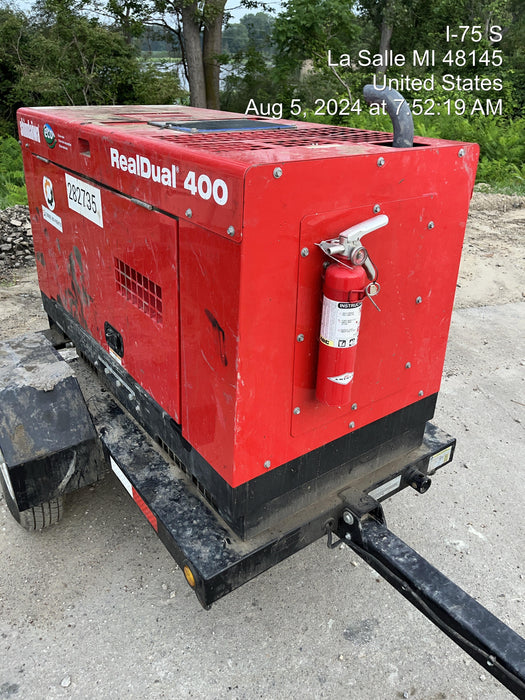 2022 Shindaiwa DGW400MDL Kubota D902 Engine, 23 HP, Dual Op Welder, Wire, Arc, Droop Stick, Tig, and CC Stick Functionality, Simulphase, 3 Phase and 1 Phase Gen Output, Single Axle NB Trlr, Slr Trckl Chrg 12V 12W, Fire Ext