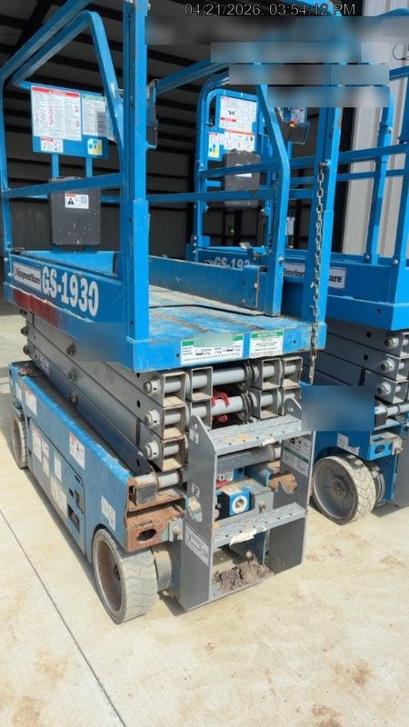 2018 Genie GS-1930 Genie GS-1930 Scissor Lift w/Standard Options