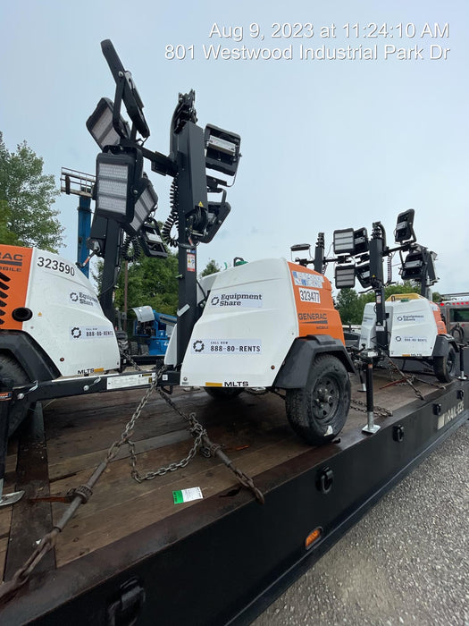 2023 Generac MLT2 Diesel, Flex Switch 120V Input, Powerzone Controller, (4) 320W LED Lights, 4kW Generator, 39.9 Gal Fuel Tank, 2" Ball, T3