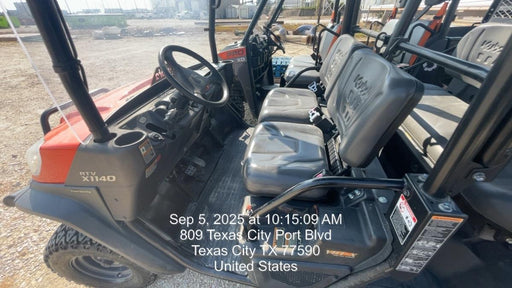 2021 Kubota RTV-X1140W-H Plastic Canopy, Windshield Acrylic Clear, LED Strobe Light, Wire Harness Kit, Back up Alarm