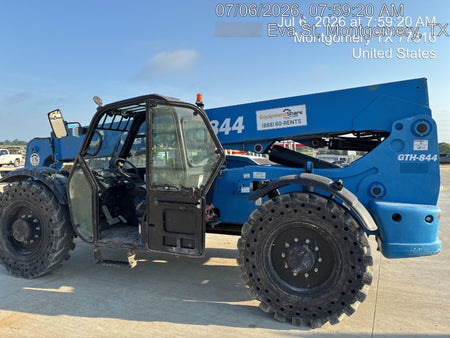 2019 Genie GTH-844 Genie GTH-844 w/Enclosed Cab w/HVAC, Work Lights, Solid Tires, Beacon, 60" Carriage and Forks