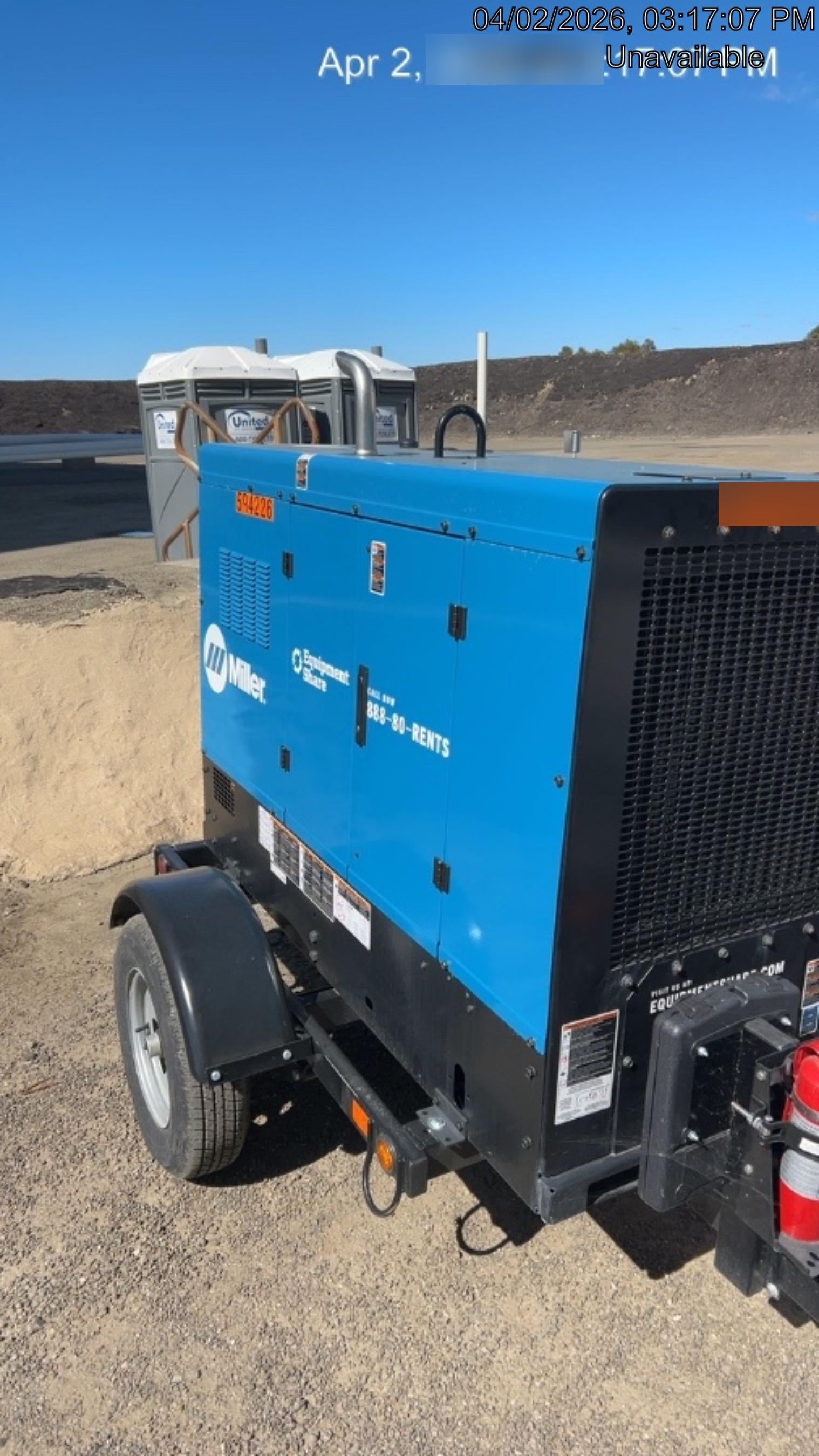 2025 MILLER ELECTRIC BIG BLUE 500