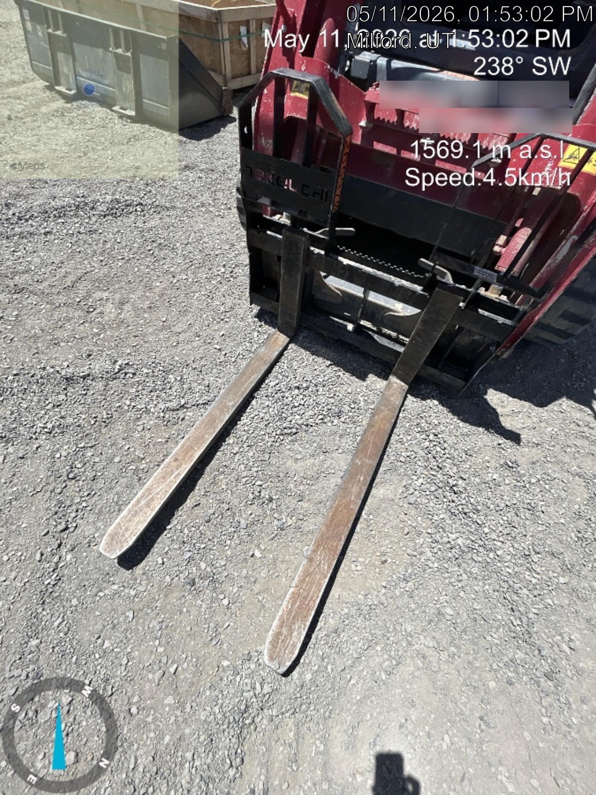 2021 TAKEUCHI 48" Pallet Forks - Takeuchi