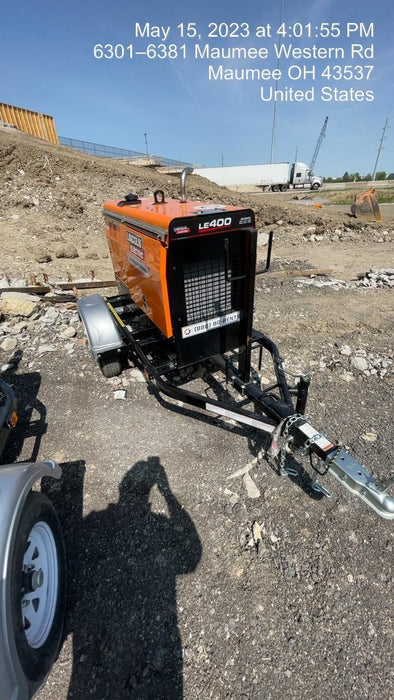 2022 Lincoln Electric LE400 Kubota V1505, Trlr, Cable Rack, Light Kit, ES Decals, T3