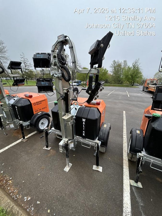 2025 Wanco WLTT-4MM4K Diesel, Mitsubishi L2E, 9.0HP @1800 rpm, Deep Sea Controller, Shore Power Plug, Auto Start, (4) 350W LED Floodlights, 4kW Generator, 60 Gal Fuel Tank, 2" Ball, T3