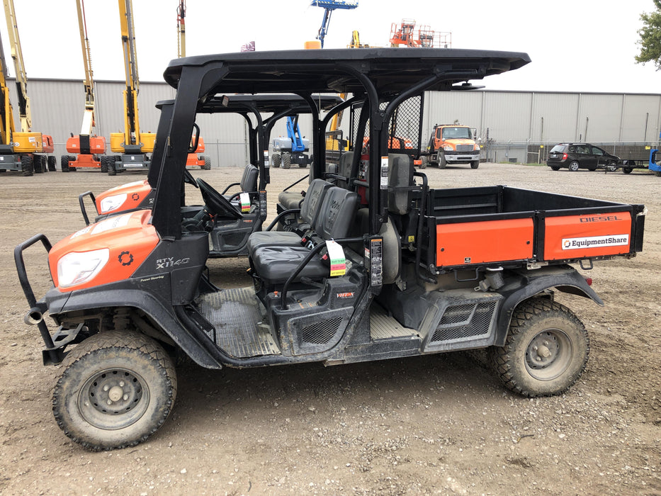 2019 Kubota RTV-X1140W-H 4wd Utility Cart, LED Strobe, Windshield Tempered Glass, Plastic Canopy, Wire Harness Kit, Backup Alarm