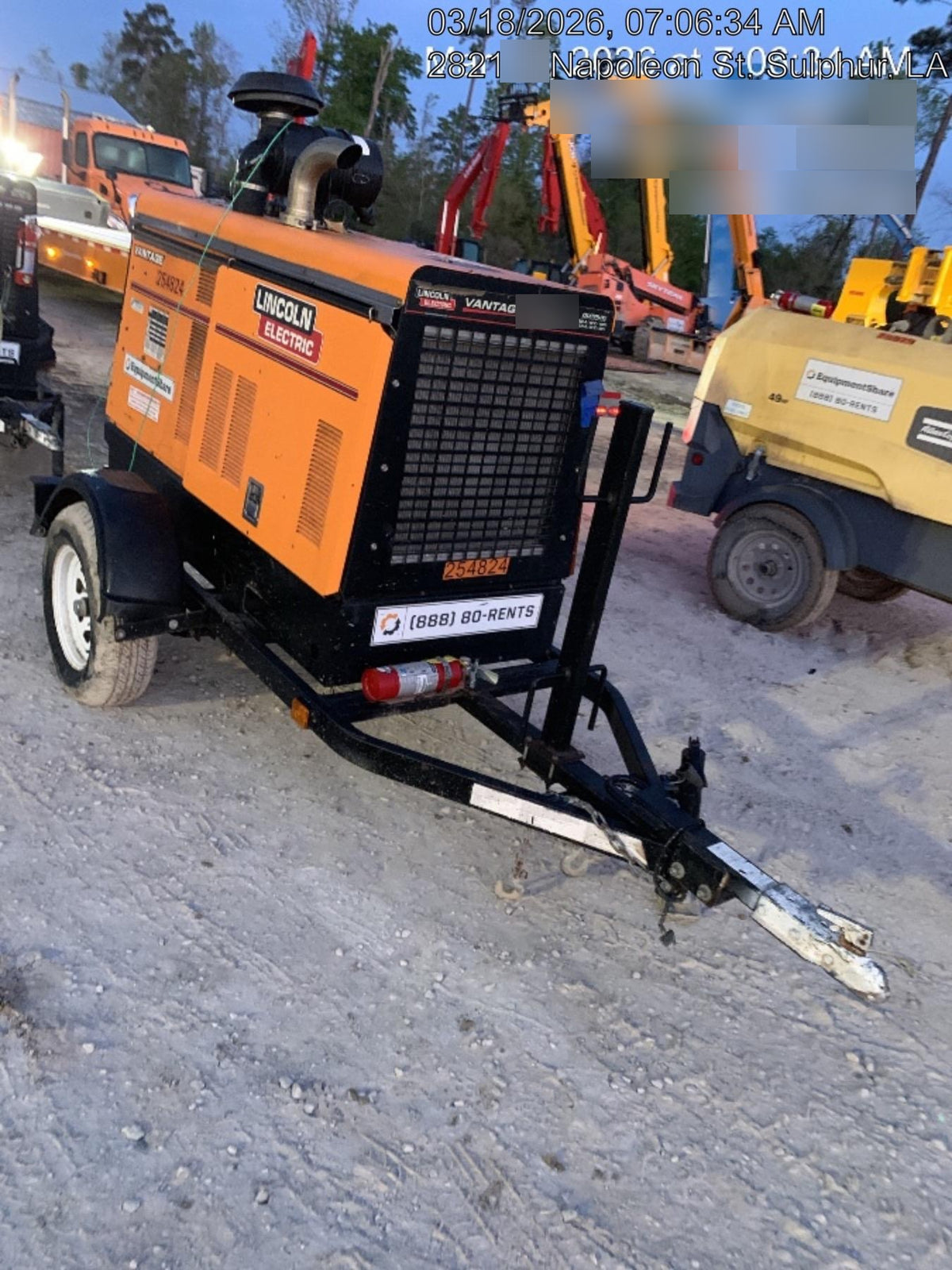 2022 Lincoln Electric Vantage 549X Crosslink Technology, Trailer Mounted, ES Decals, T3
