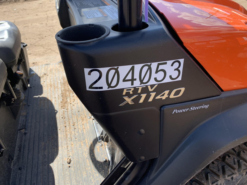 2022 Kubota RTV-X1140W-H Plastic Canopy, Windshield Acrylic Clear, LED Strobe Light, Wire Harness Kit, Back up Alarm