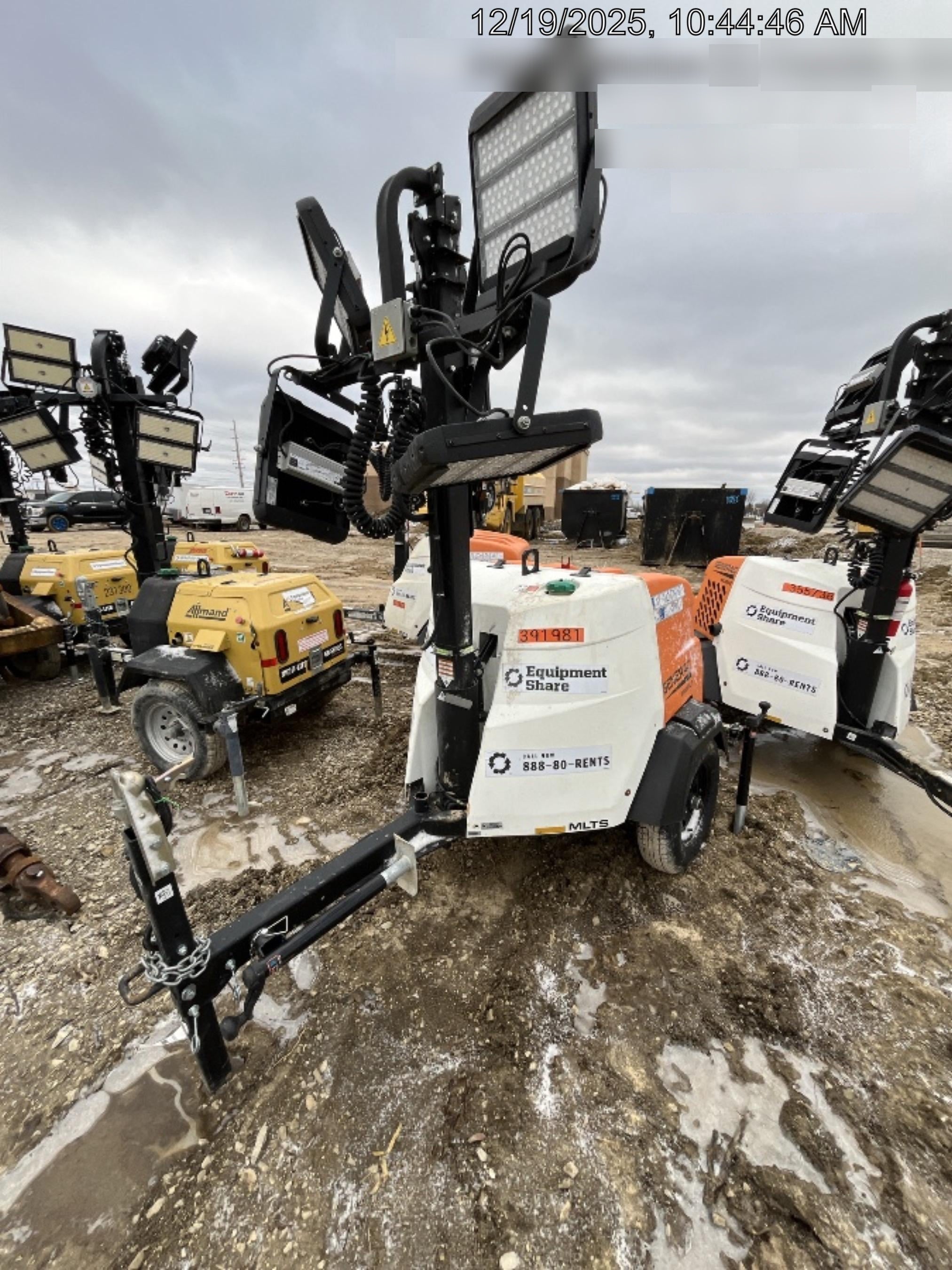 2024 Generac MLT2 Diesel, Flex Switch 120V Input, Powerzone Controller, 
(4) 320W LED Lights, 4kW Generator, 39.9 Gal Fuel Tank, 2" Ball, T3