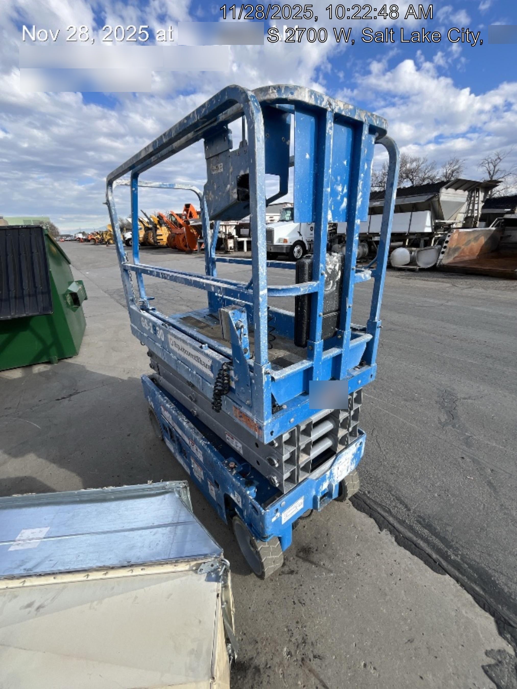 2019 Genie GS-1930 Fixed rails with chain Entry