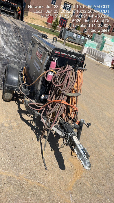2019 Lincoln Electric Vantage 322 Lincoln Vantage 322 Welder w/Trailer, Light Kit, Cable Rack