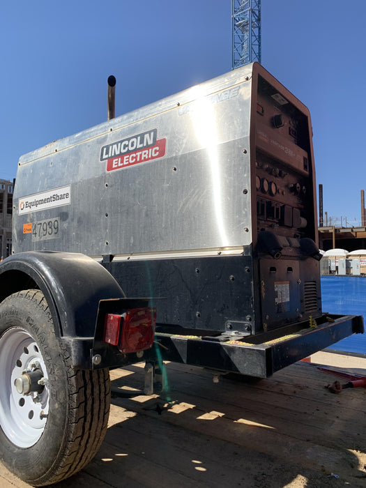 2019 Lincoln Electric Vantage 322 Ready-Pak 3, Two Wheel Trailer, Fender and Light Kit, Cable Rack