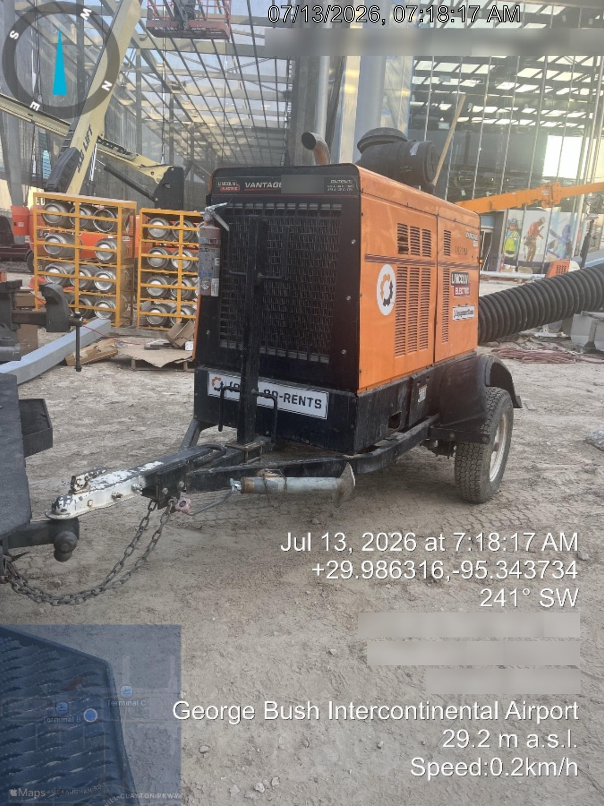 2021 Lincoln Electric Vantage 549X Ready Pak 3, ORANGE (includes trailer, cable rack, fender light kit)