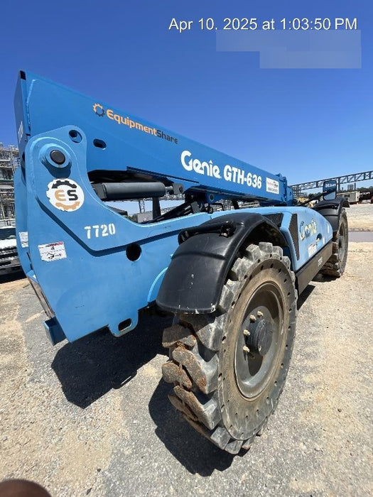 2018 Genie GTH-636 Genie GTH-636 w/Open ROPS, Solid Tires, Work Light/Beacon, 48" Carriage and Forks