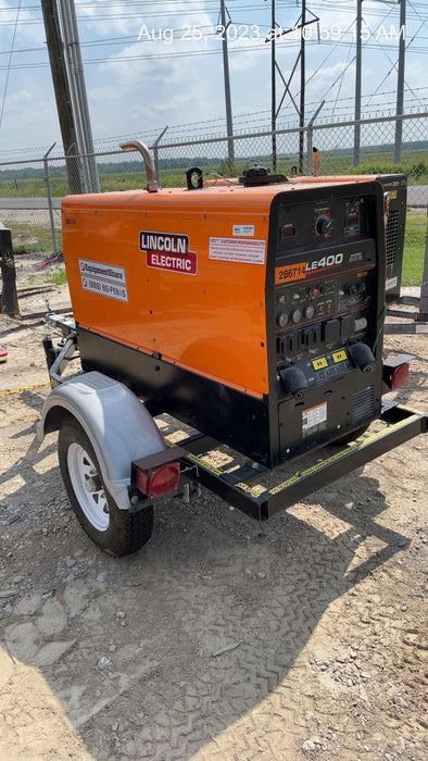 2022 Lincoln Electric LE400 Kubota V1505, Trlr, Cable Rack, Light Kit, ES Decals, T3