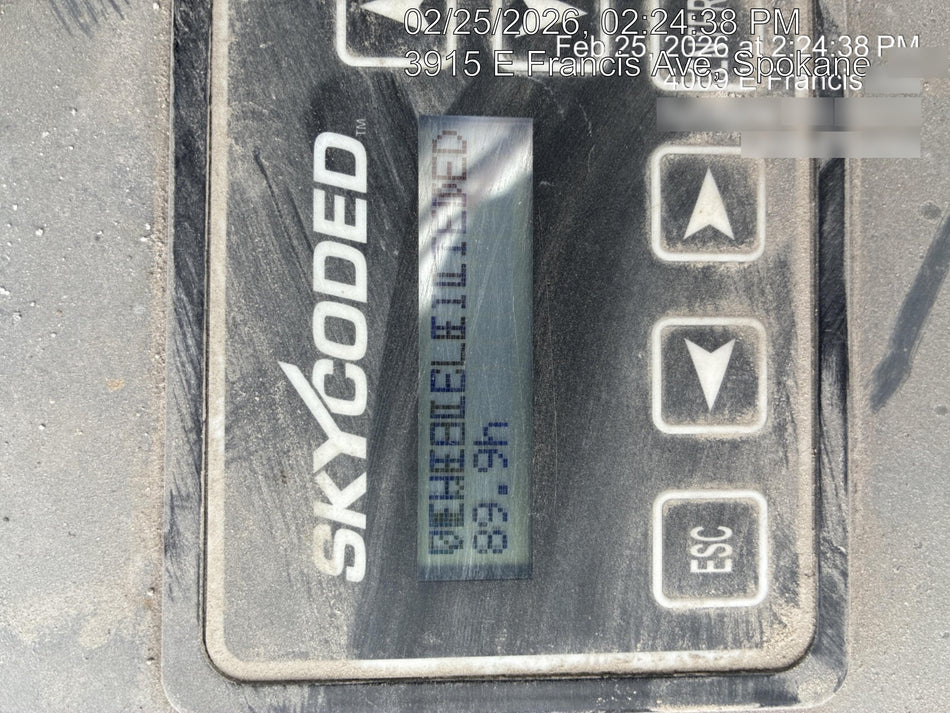 2020 Skyjack SJIII-3219 Solid NM Tires, Half height spring hinged entry gate, Dual Beacons, 800W Inverter