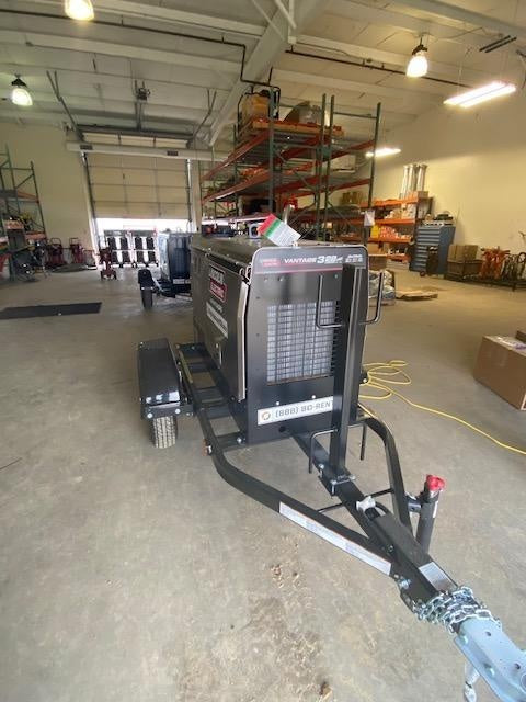 2019 Lincoln Electric Vantage 322 Welder Ready-Pak 3, Two wheel trailer, Fender and Light kit, Cable Rack