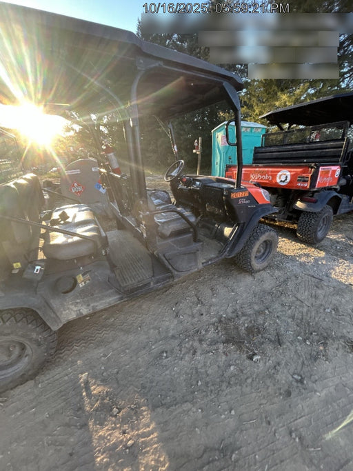 2022 Kubota RTV-X1140W-H Plastic Canopy, Windshield Acrylic Clear, LED Strobe Light, Wire Harness Kit, Back up Alarm
