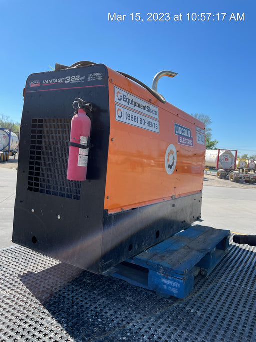 2021 Lincoln Electric Vantage 322 Vantage 322 Ready Pak 3 w/ Decals, ORANGE (includes trailer, cable rack, fender light kit) NO Telematics