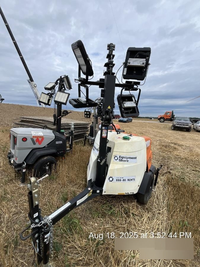 2024 Generac MLT2 Diesel, Flex Switch 120V Input, Powerzone Controller, 
(4) 320W LED Lights, 4kW Generator, 39.9 Gal Fuel Tank, 2" Ball, T3