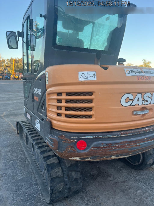2018 Case CX57C CLOSED CAB A/C, LONG ARM, RUBBER TRACKS, AUX HYD