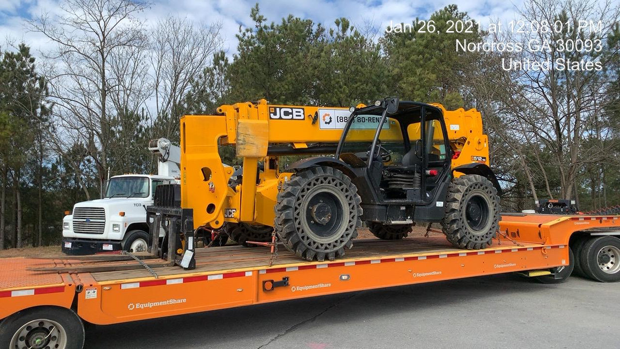 2020 JCB 512-56 Canopy, 74Hp, Solid Tires, Work Lights, Beacon, Aux Hydraulics, Back up Alarm, Lifting Eye, ES Decals
