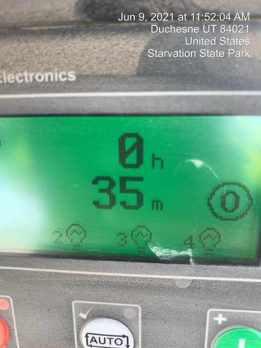 2021 Allmand NLV3GR (4) LED Light Fixture 350W, 23' Vertical Mast, 3kW Prime, Towable, Deep Sea L401, Leveling Jacks, Yanmar T4F 5.8hp