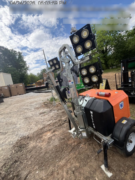 2025 Wanco WLTT-4MM4K Diesel, Mitsubishi L2E, 9.0HP @1800 rpm, Deep Sea Controller, Shore Power Plug, Auto Start, (4) 350W LED Floodlights, 4kW Generator, 60 Gal Fuel Tank, 2" Ball, T3