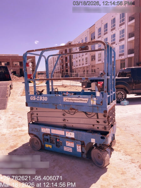 2018 Genie GS-1930 Genie GS-1930 Scissor Lift w/Standard Options