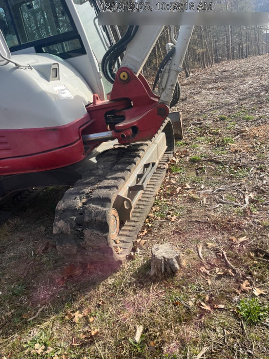 2019 Takeuchi TB290 Cab/Heat/AC Rubber tracks, Dozer blade, Travel alarm, Auxiliary hydraulics Manual QC, Hydraulic thumb, 18", 24", and 36" Buckets