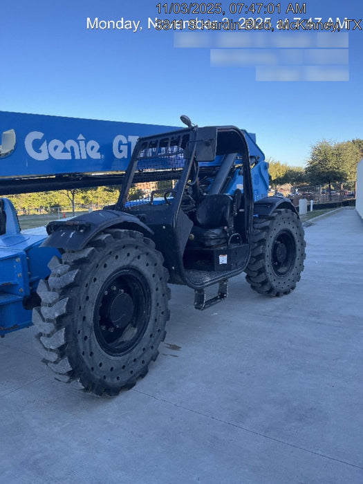 2018 Genie GTH-1056 Genie GTH-1056 w/Open ROPS, Solid Tires, Work Light/Beacon, 60" Carriage and Forks