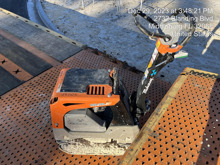 2023 Multiquip MV308GH Honda GX270, 18" Plate, Tachometer