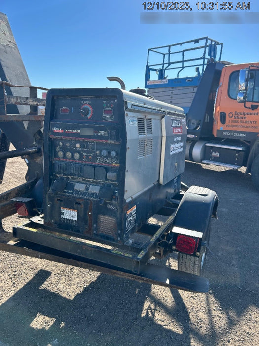 2020 Lincoln Electric Vantage 322 Welder Ready-Pak 3, w/ GPS & Decals (includes trailer, cable rack, fender light kit)