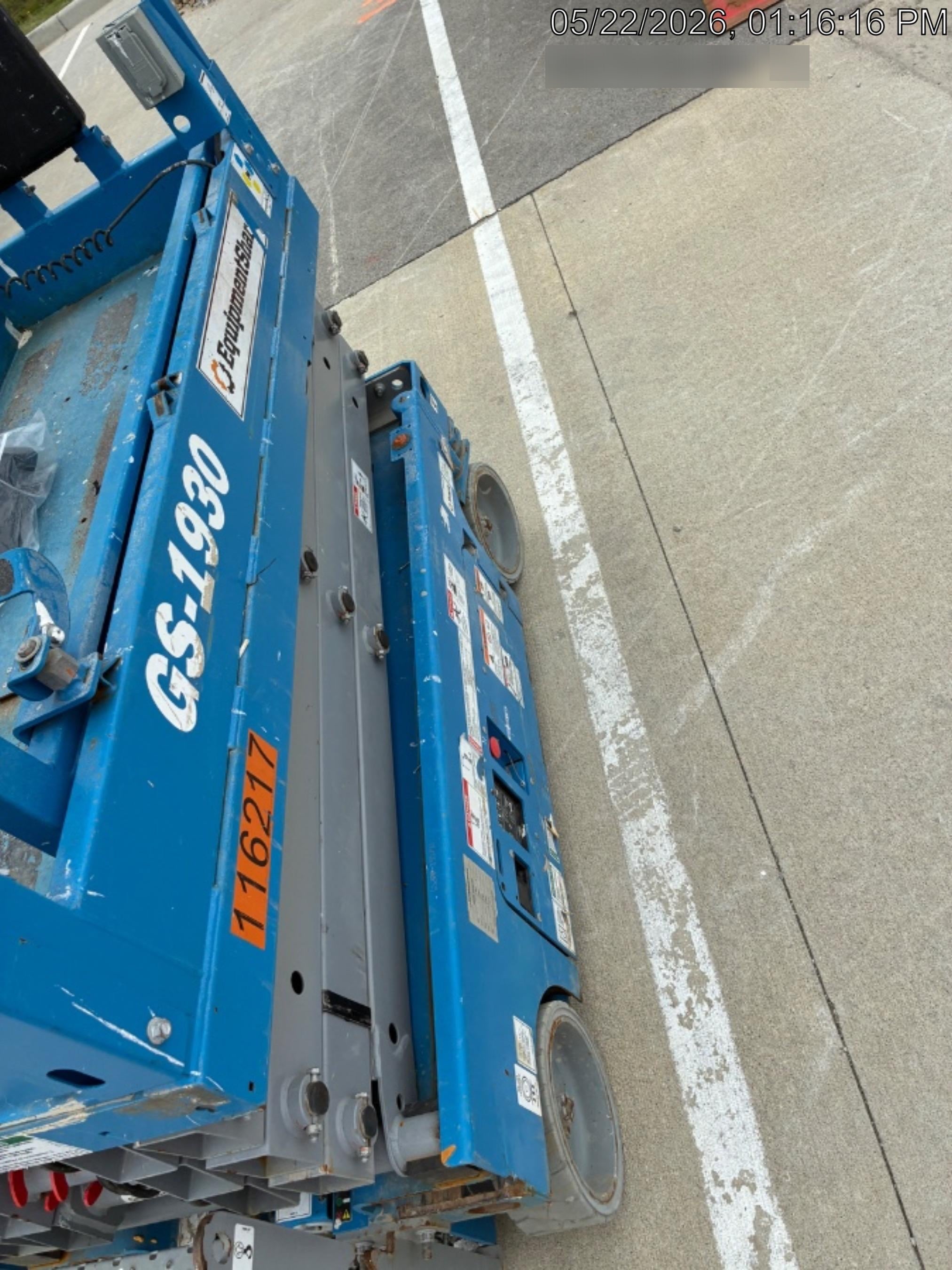 2020 Genie GS-1930 Solid Non Marking Tires, Beacon, Folding rails with half height swing gate
