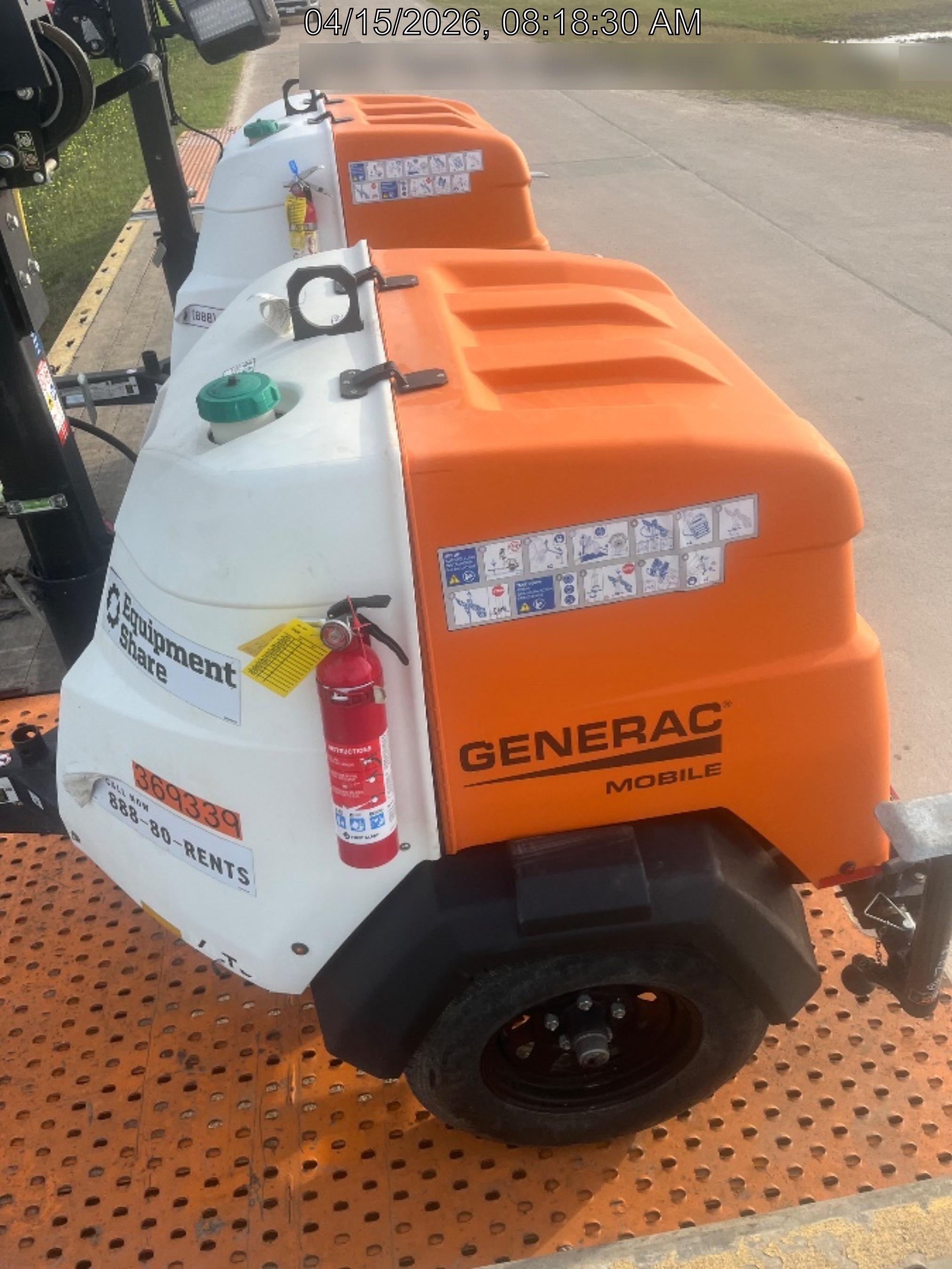 2023 Generac MLT2 Diesel, Flex Switch 120V Input, Powerzone Controller, 
(4) 320W LED Lights, 4kW Generator, 39.9 Gal Fuel Tank, 2" Ball, T3