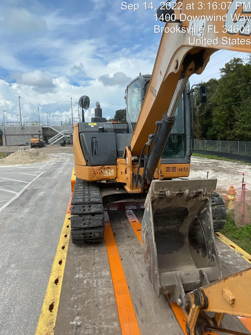 2015 Case CX80C CLOSED CAB, A/C, RUBBER TRACKS PADS, 7'-2" ARM