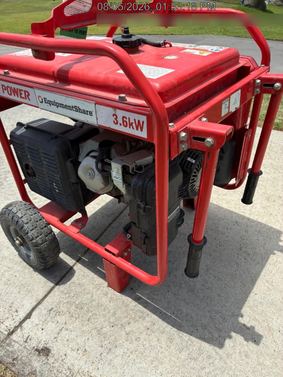 2021 Multiquip GA36HR Gen 3.6kW Honda GX240 GFCI