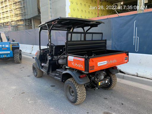 2022 Kubota RTV-X1140W-H Plastic Canopy, Windshield Acrylic Clear, LED Strobe Light, Wire Harness Kit, Back up Alarm