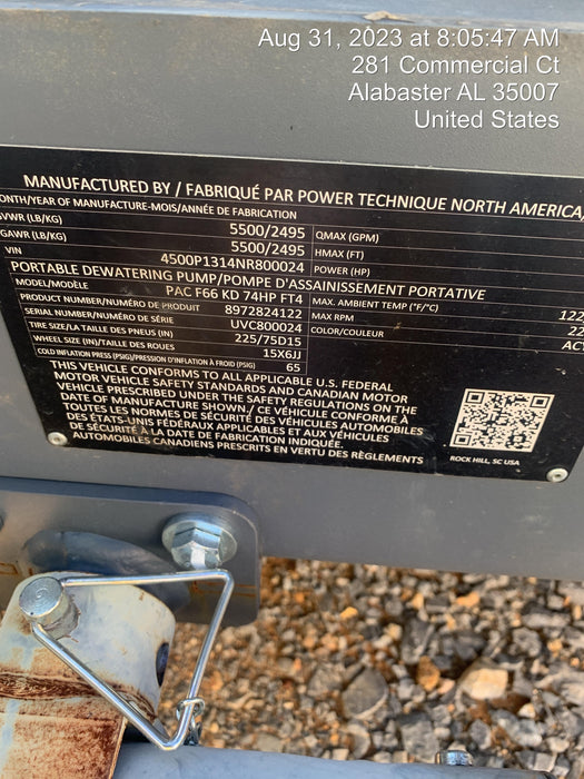 2022 ATLAS COPCO PAC F66 KD