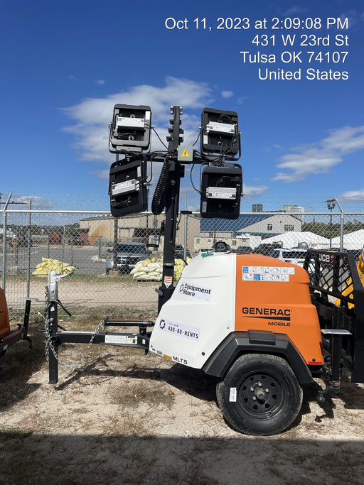 2023 Generac MLT2 Diesel, Flex Switch 120V Input, Powerzone Controller, (4) 320W LED Lights, 4kW Generator, 39.9 Gal Fuel Tank, 2" Ball, T3