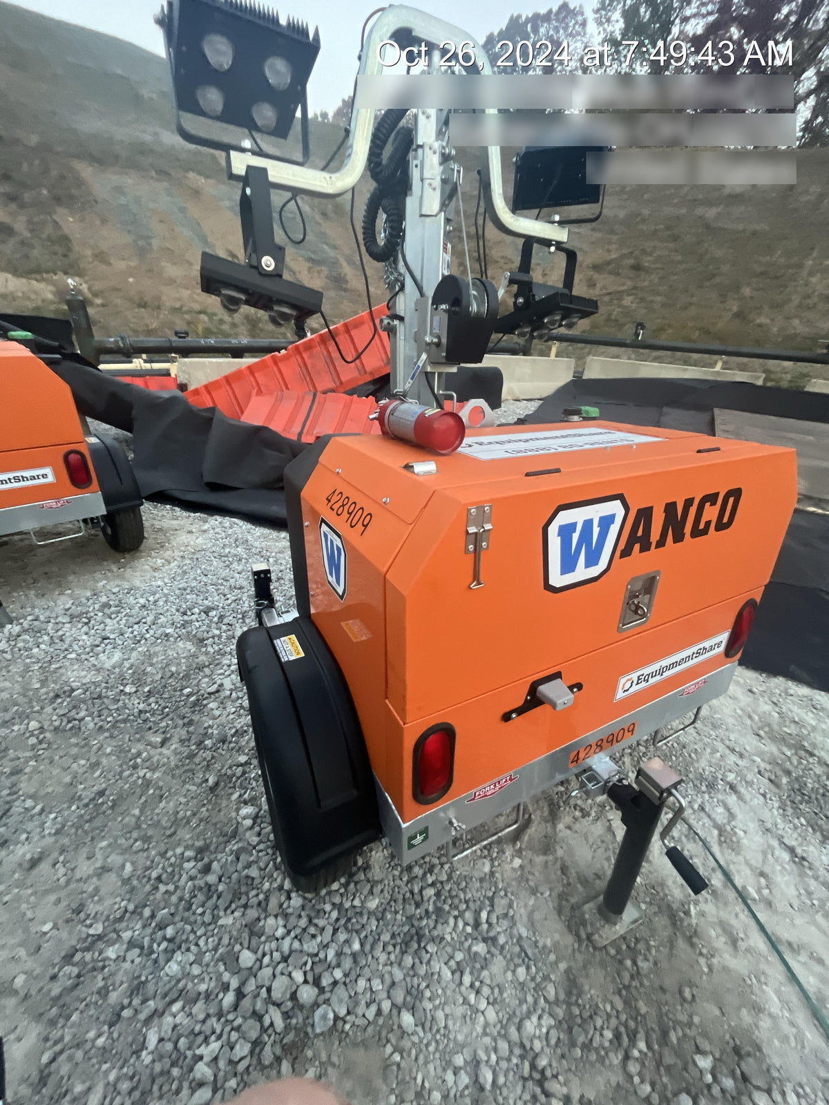 2024 Wanco WLTT-4MM4K Diesel, Deep Sea Controller, Shore Power Plug, Auto Start, (4) 350W LED Floodlights, 4kW Generator, 60 Gal Fuel Tank, 2" Ball, T3