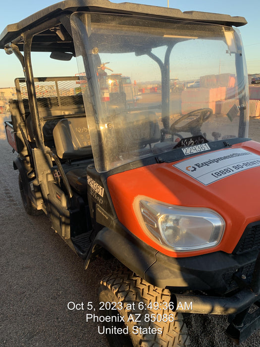 2022 Kubota RTV-X1140W-H Plastic Canopy, Windshield Acrylic Clear, LED Strobe Light, Wire Harness Kit, Back up Alarm