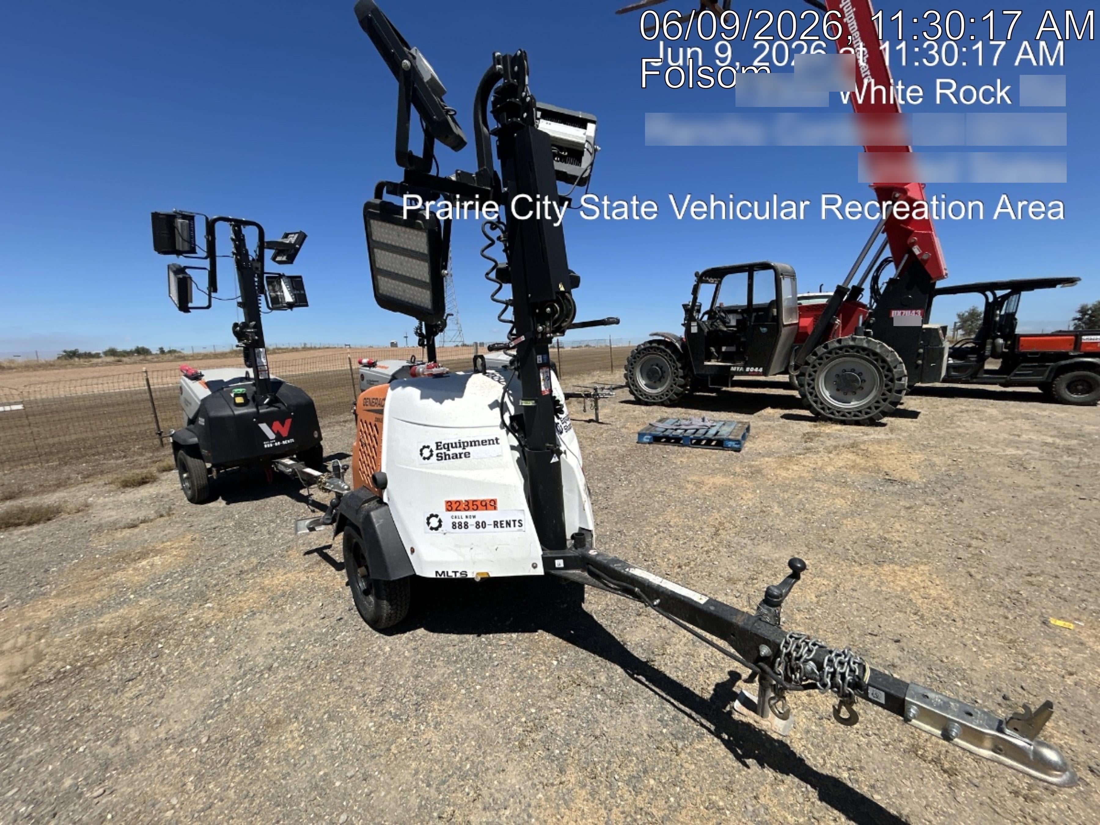 2023 Generac MLT2 Diesel, Flex Switch 120V Input, Powerzone Controller, (4) 320W LED Lights, 4kW Generator, 39.9 Gal Fuel Tank, 2" Ball, T3