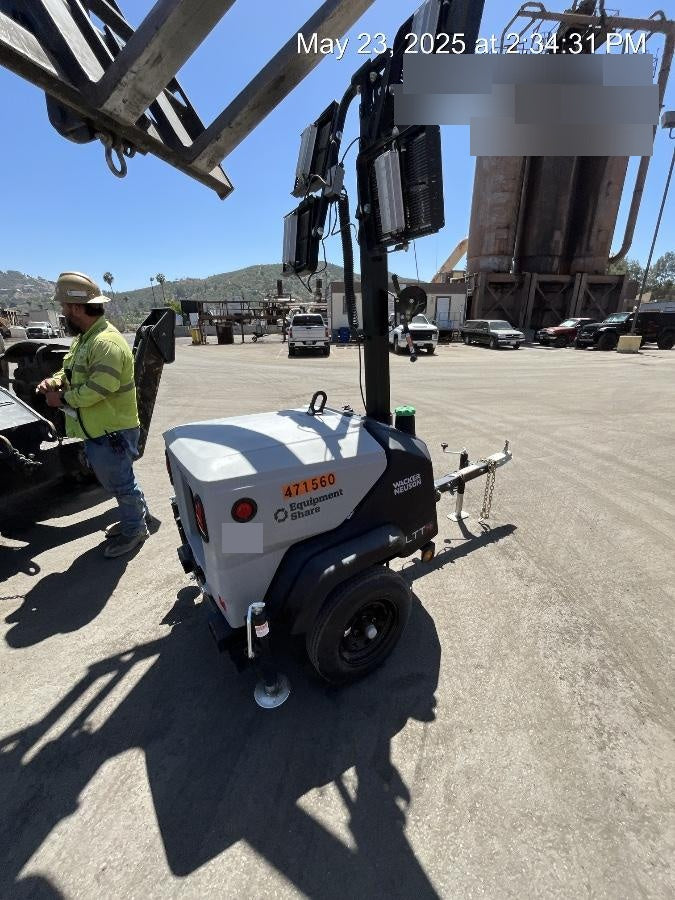2024 Wacker Neuson LTT4 Diesel, Kohler KDW702, Deep Sea Controller, Auto Start, LED 320W, Bypass Outlet, T3