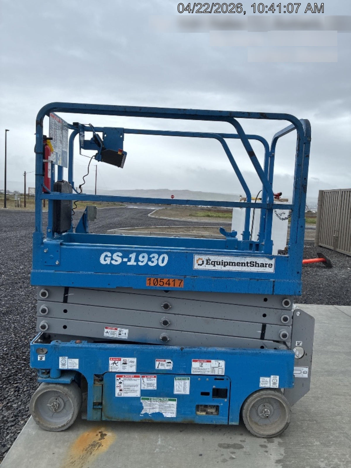 2020 Genie GS-1930 Standard Machine, 800W Inverter