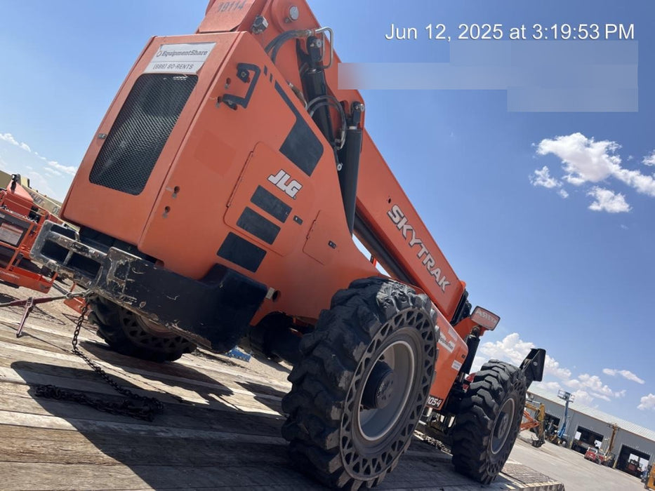 2018 Skytrak 10054 Skytrak 10054 10K Telehandler w/Open ROPS Solid Tires, LED Work Lights, Rotating Beacon, 60" Carriage/60" Forks