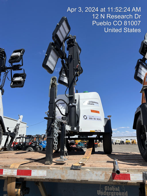 2023 Generac MLT2 Diesel, Flex Switch 120V Input, Powerzone Controller, 
(4) 320W LED Lights, 4kW Generator, 39.9 Gal Fuel Tank, 2" Ball, T3