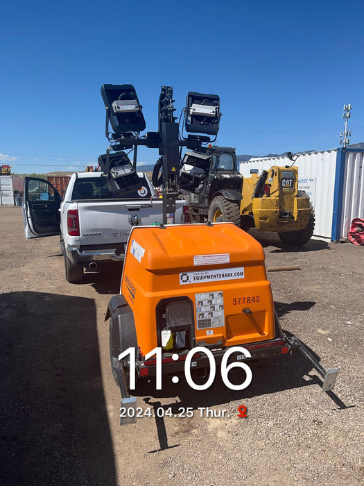 2023 Generac MLT2 Diesel, Flex Switch 120V Input, Powerzone Controller, 
(4) 320W LED Lights, 4kW Generator, 39.9 Gal Fuel Tank, 2" Ball, T3